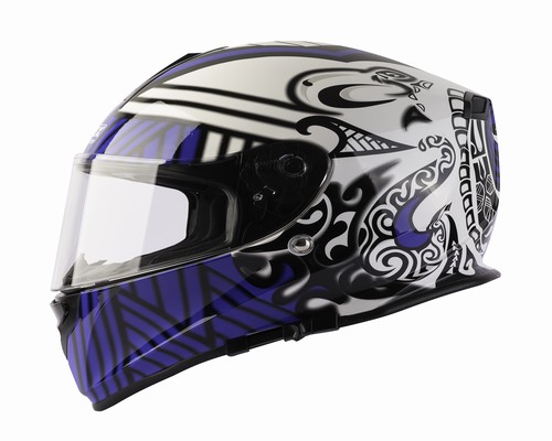 CASCO MAX V127 INTEGRAL C/ANT. DE SOL (BLUE KORU) S